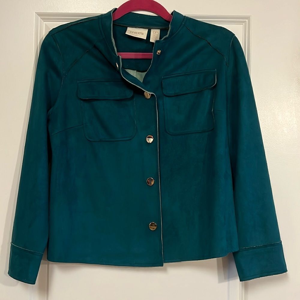 Chico’s Double Face Suede Jacket - Picture 4 of 10